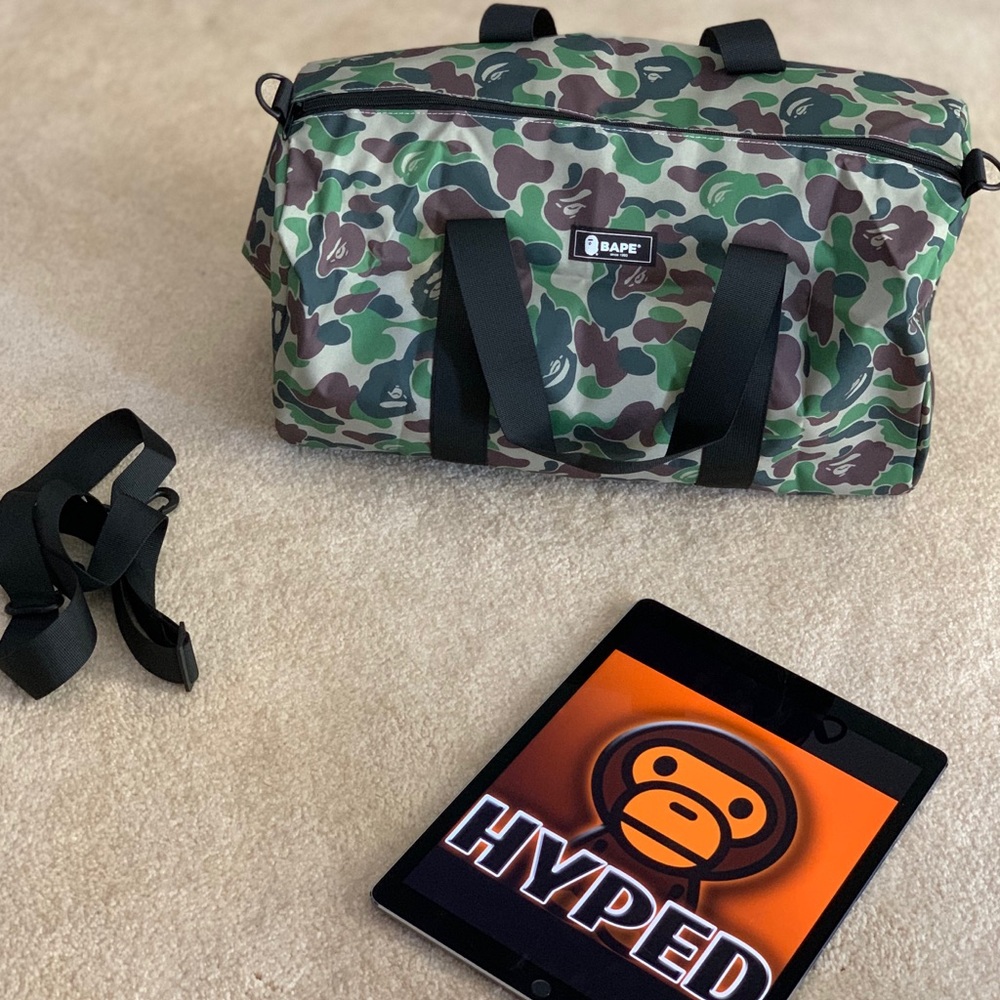 Bape / A Bathing Ape ABC Camo Duffle Bag